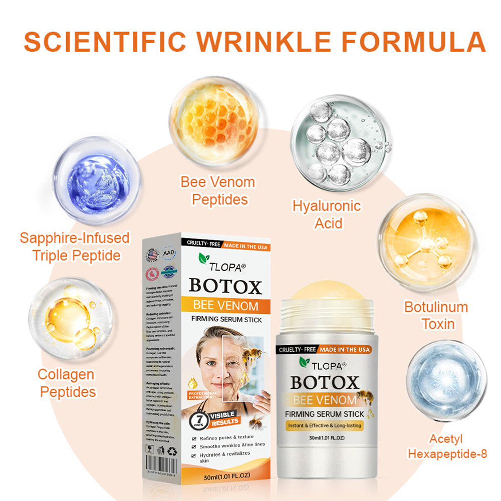 Made and Shipped from USA✅𝑻𝑳𝑶𝑷𝑨® Botox Bee Venom Firming Serum Stick(🔥LAST DAY 70% OFF) ❤️
