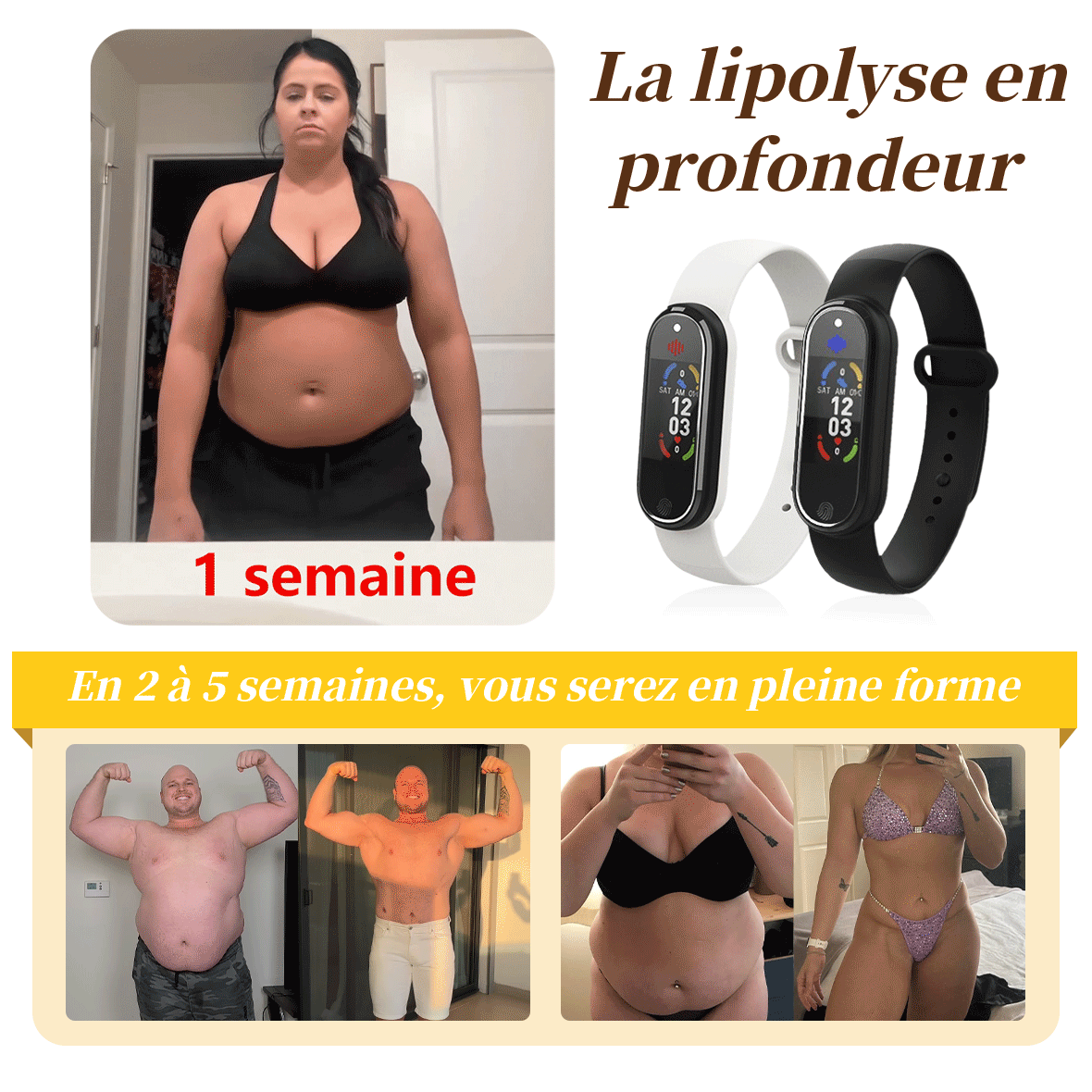 Circufit™ Ultrasounds Destruction of Fat Cells & Infrared Glycemic Balance Detoxification Bracelet (👨‍⚕️Recommended by Plastic Surgeons)