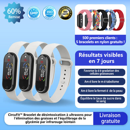 Circufit™ Ultrasounds Destruction of Fat Cells & Infrared Glycemic Balance Detoxification Bracelet (👨‍⚕️Recommended by Plastic Surgeons)