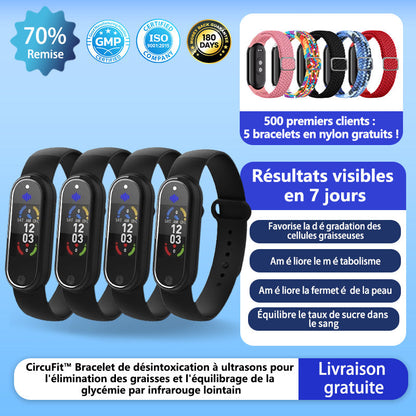 Circufit™ Ultrasounds Destruction of Fat Cells & Infrared Glycemic Balance Detoxification Bracelet (👨‍⚕️Recommended by Plastic Surgeons)