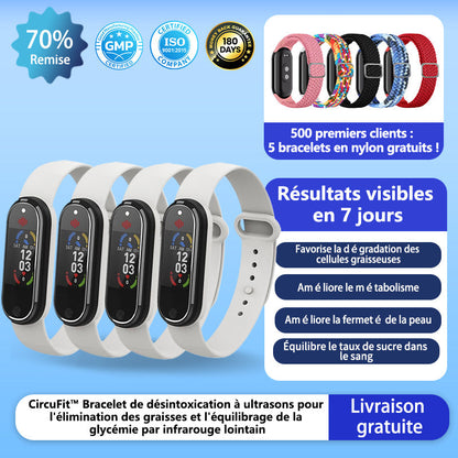 Circufit™ Ultrasounds Destruction of Fat Cells & Infrared Glycemic Balance Detoxification Bracelet (👨‍⚕️Recommended by Plastic Surgeons)
