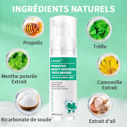 ✨(Vente du dernier jour - 50% de réduction)✨Lenaro™ Mousse réparatrice orale éclaircissante à base de plantes💛